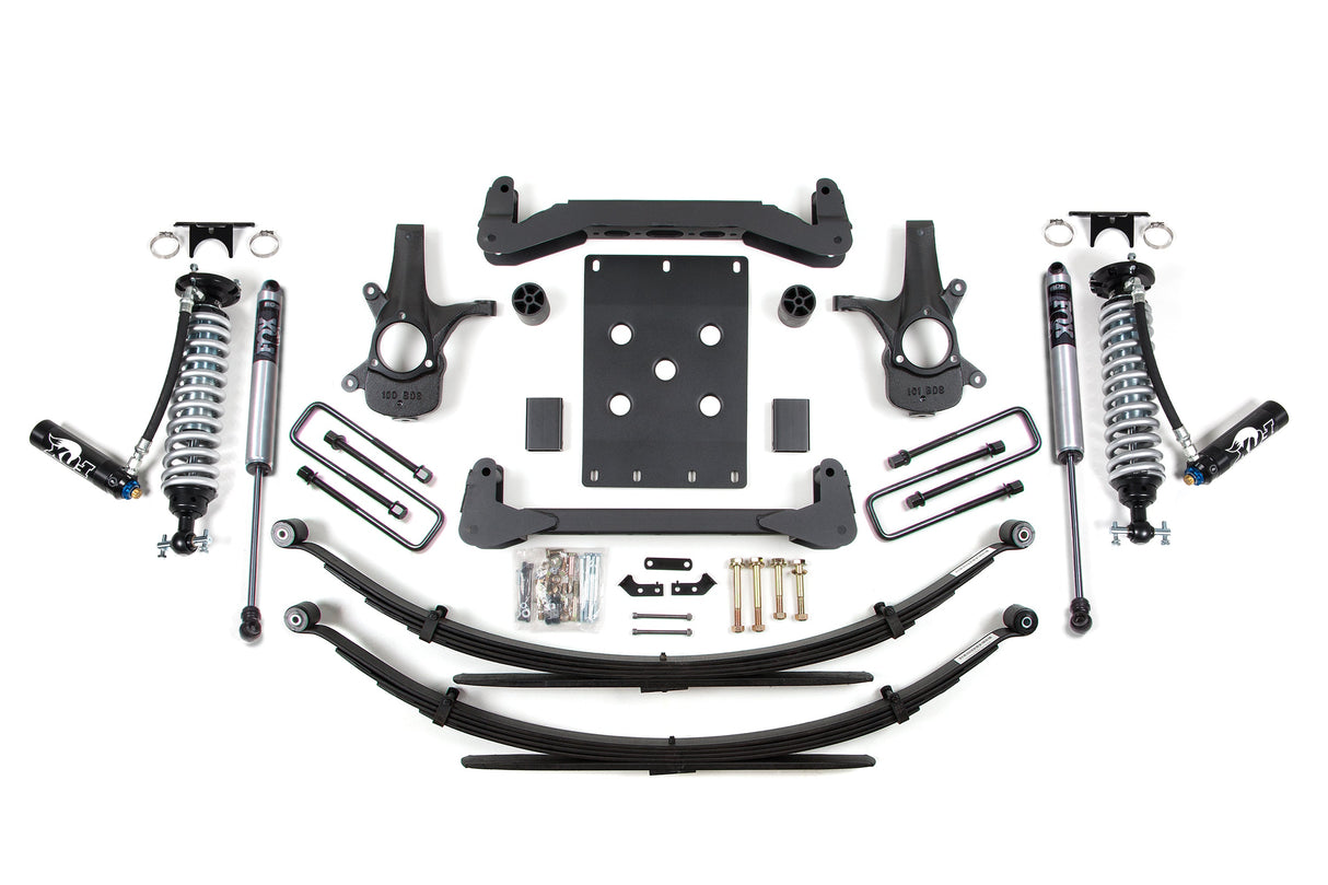 4-Inch Lift Kit - FOX 2.5 Coil-Over for 2007-2013 Chevy Silverado + GMC Sierra 1500 2WD