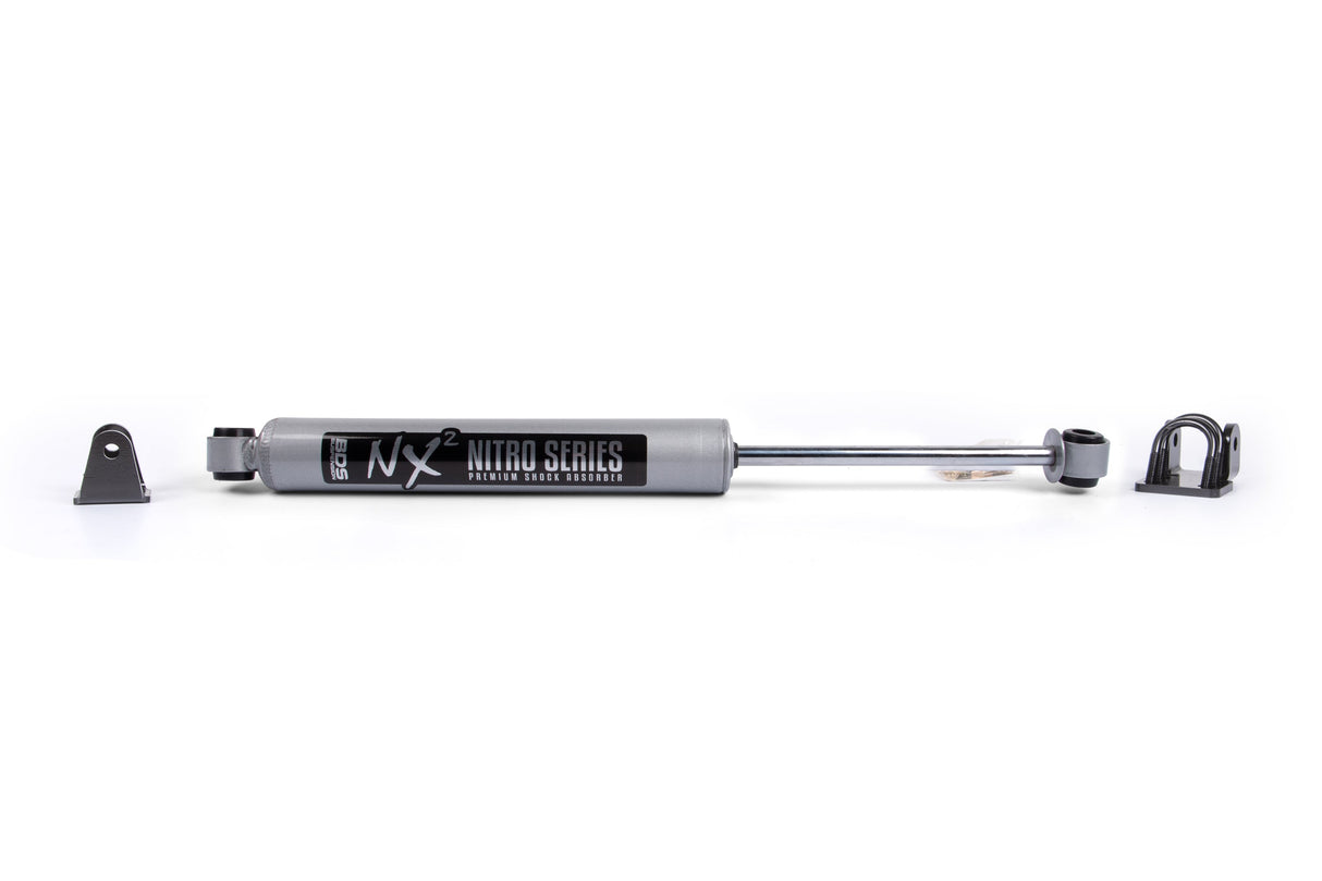 Single Steering Stabilizer Kit w/ NX2 Shock -w/o OE Stabilizer for 1988-1998 Chevy/GMC 1500/2500 4WD