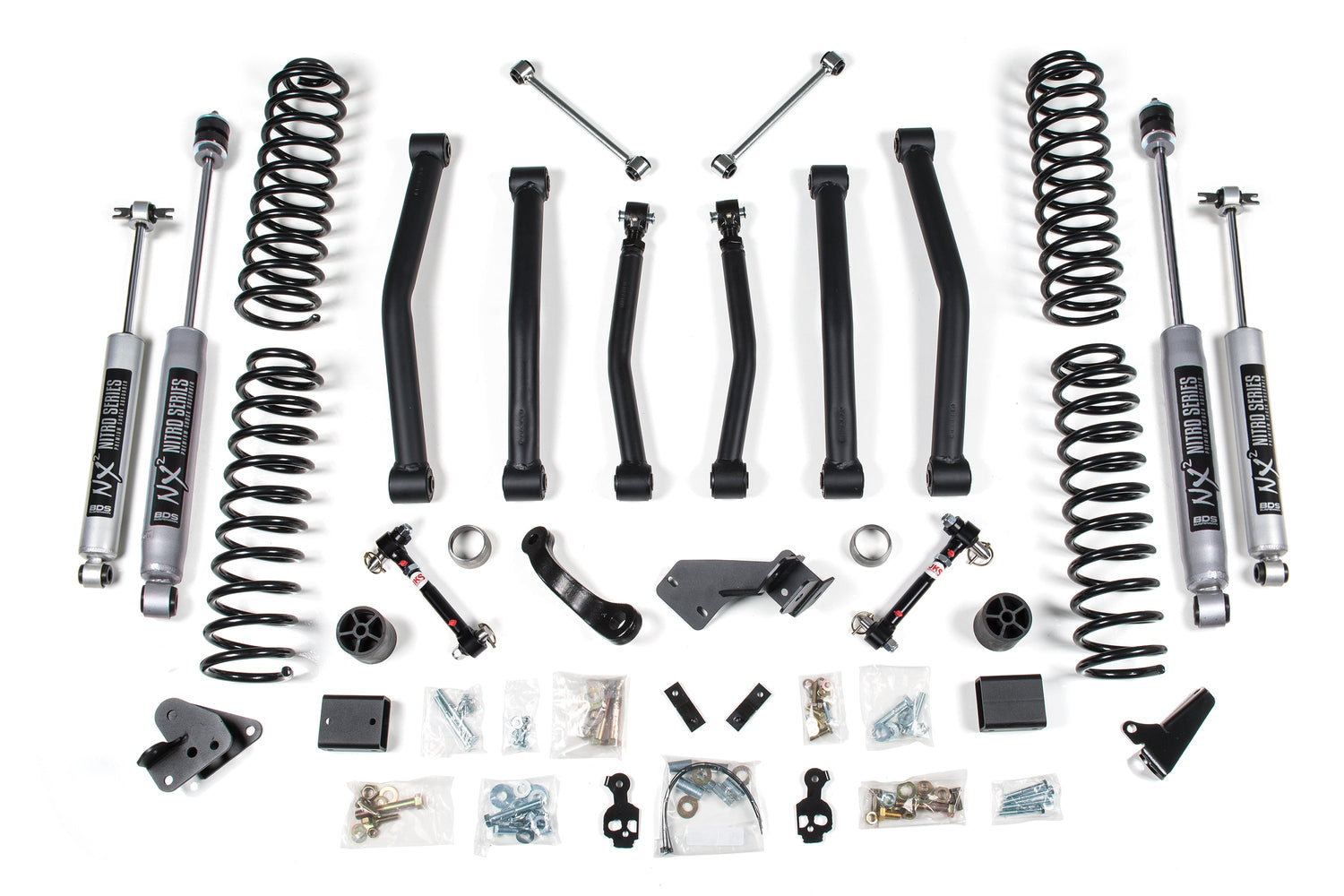 4-Inch Lift Kit for 2012-2018 Jeep Wrangler JK 2-Door