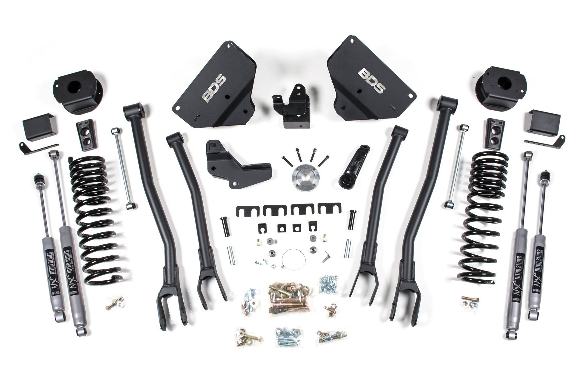 4-Inch Lift Kit w/ 4-Link for 2014-2018 Dodge Ram 2500 w/ Rear Air Ride 4WD Diesel