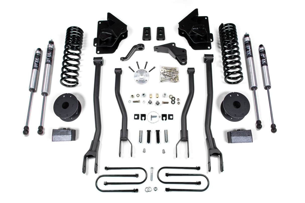 4-Inch Lift Kit w/ 4-Link for 2013-2018 Dodge Ram 3500 w/ Rear Air Ride 4WD Gas