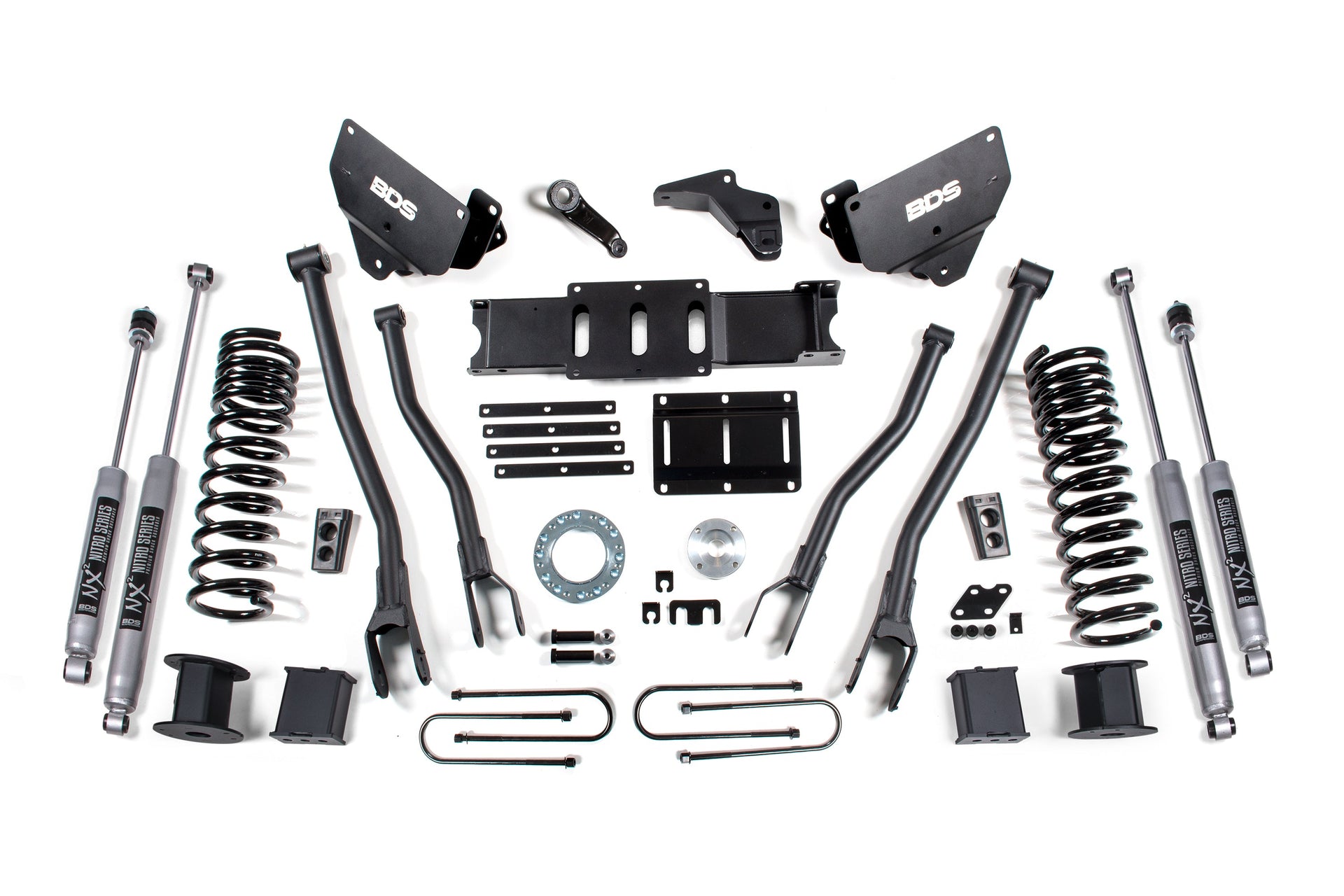 5.5-Inch Lift Kit w/ 4-Link for 2013-2018 Dodge Ram 3500 w/ Rear Air Ride 4WD Gas