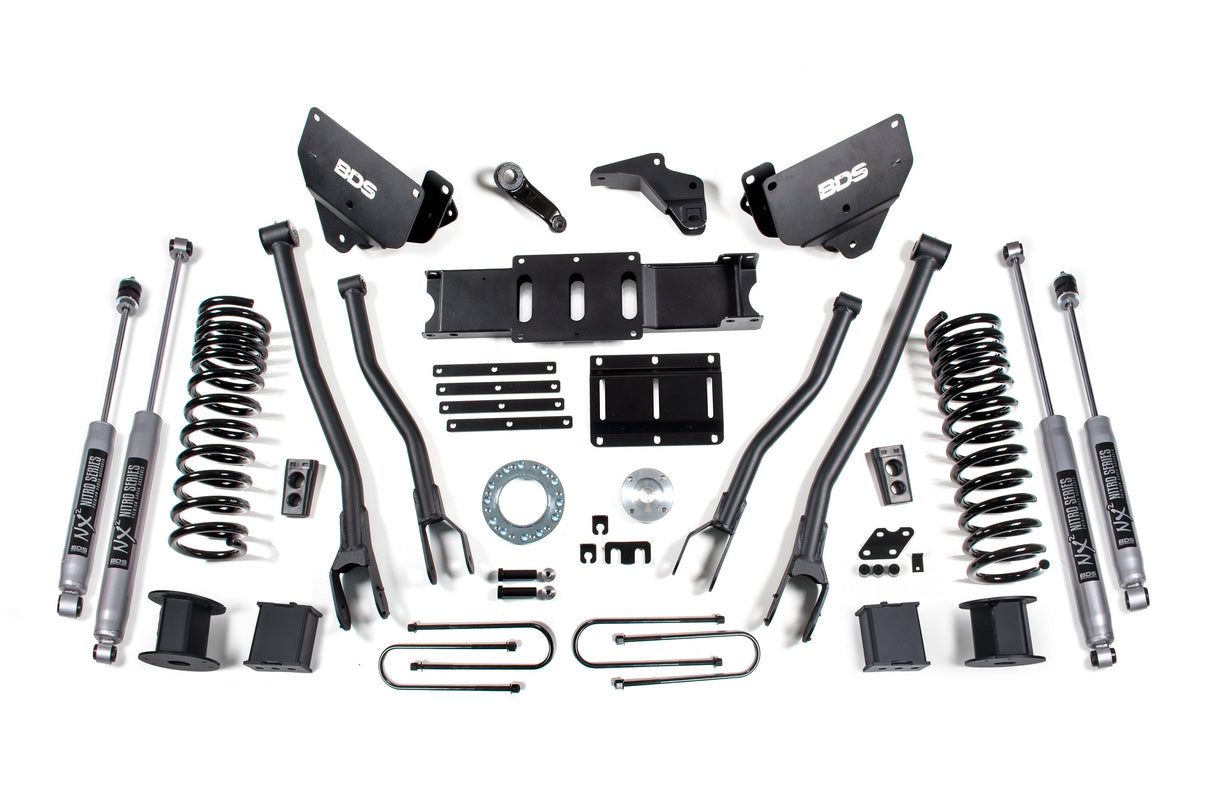 6-Inch lift Kit w/ 4-Link for 2013-2018 Dodge Ram 3500 w/ Rear Air Ride 4WD Diesel