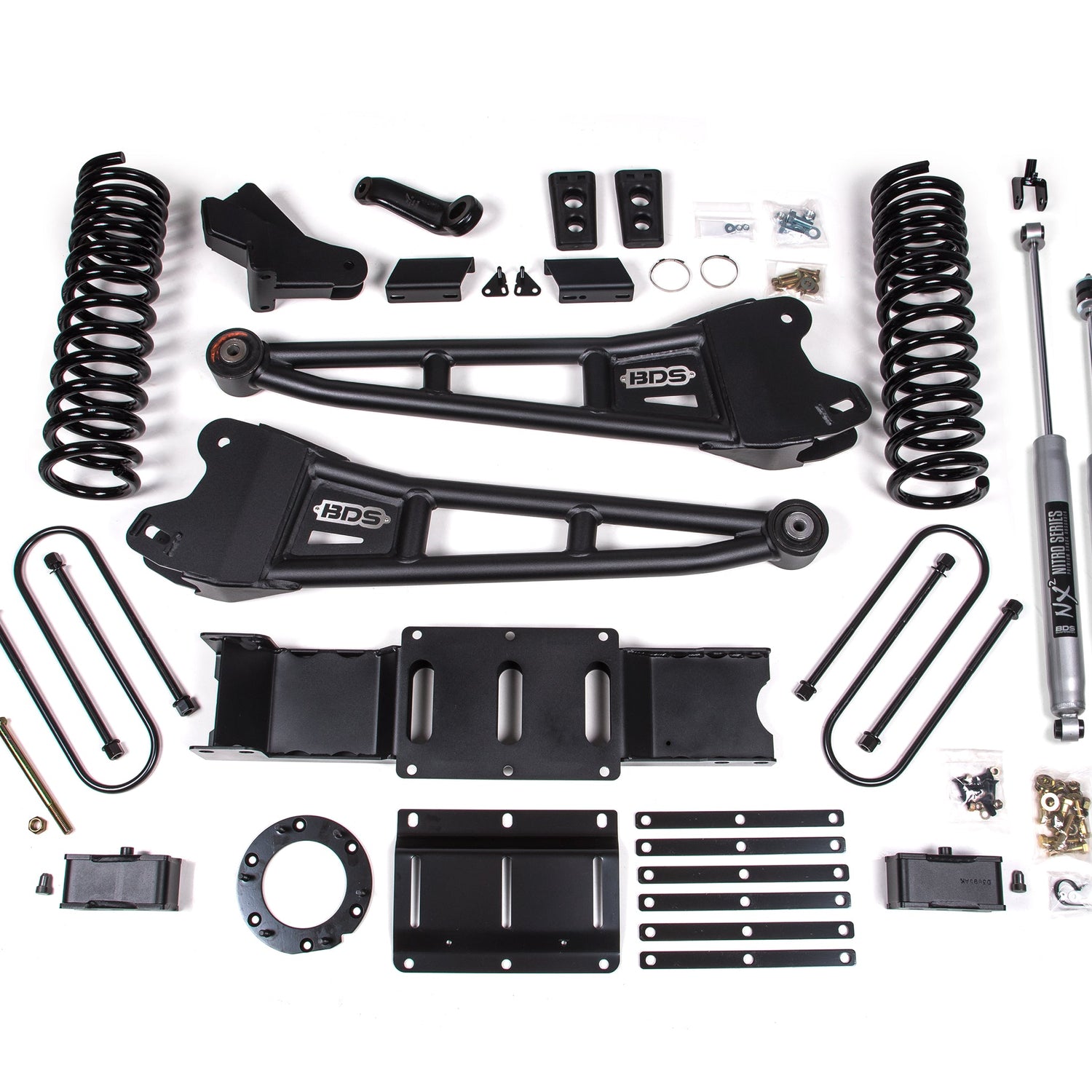 4-Inch Lift Kit w/ Radius Arm for 2019-2024 Dodge Ram 3500 w/ Rear Air Ride 4WD GAS_FASS Motorsports_3