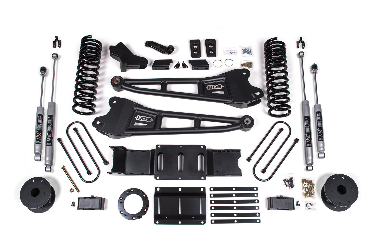 4-Inch Lift Kit w/ Radius Arm for 2019-2024 Dodge Ram 3500 w/ Rear Air Ride 4WD GAS_FASS Motorsports_3