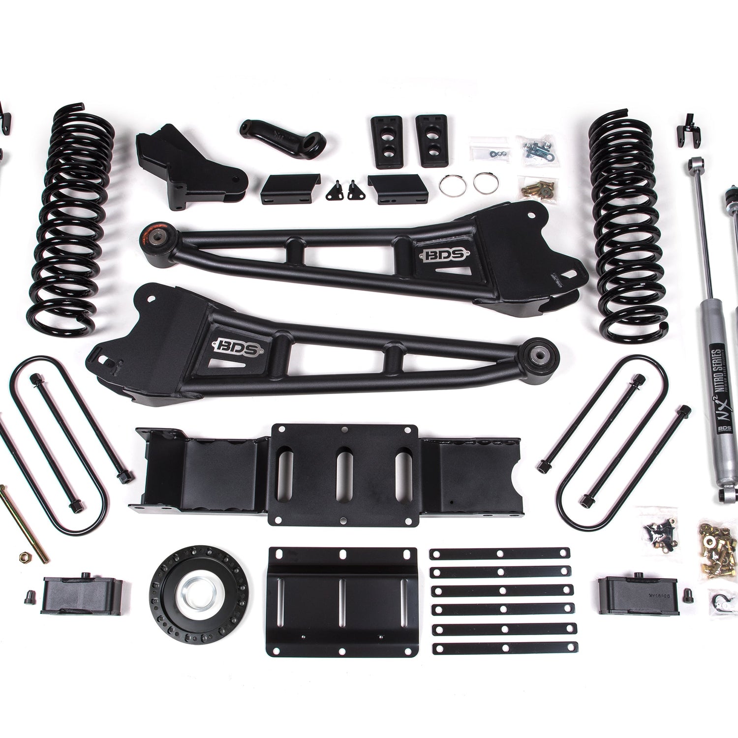 4-Inch Lift Kit w/ Radius Arm for 2019-2024 Dodge Ram 3500 w/ Rear Air Ride 4WD Diesel