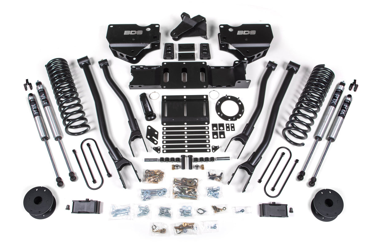 4-Inch Lift Kit w/ 4-Link for 2019-2024 Dodge Ram 3500 w/ Rear Air Ride 4WD GAS