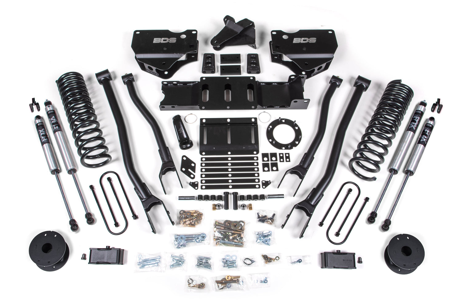 4-Inch Lift Kit w/ 4-Link for 2019-2024 Dodge Ram 3500 w/ Rear Air Ride 4WD GAS