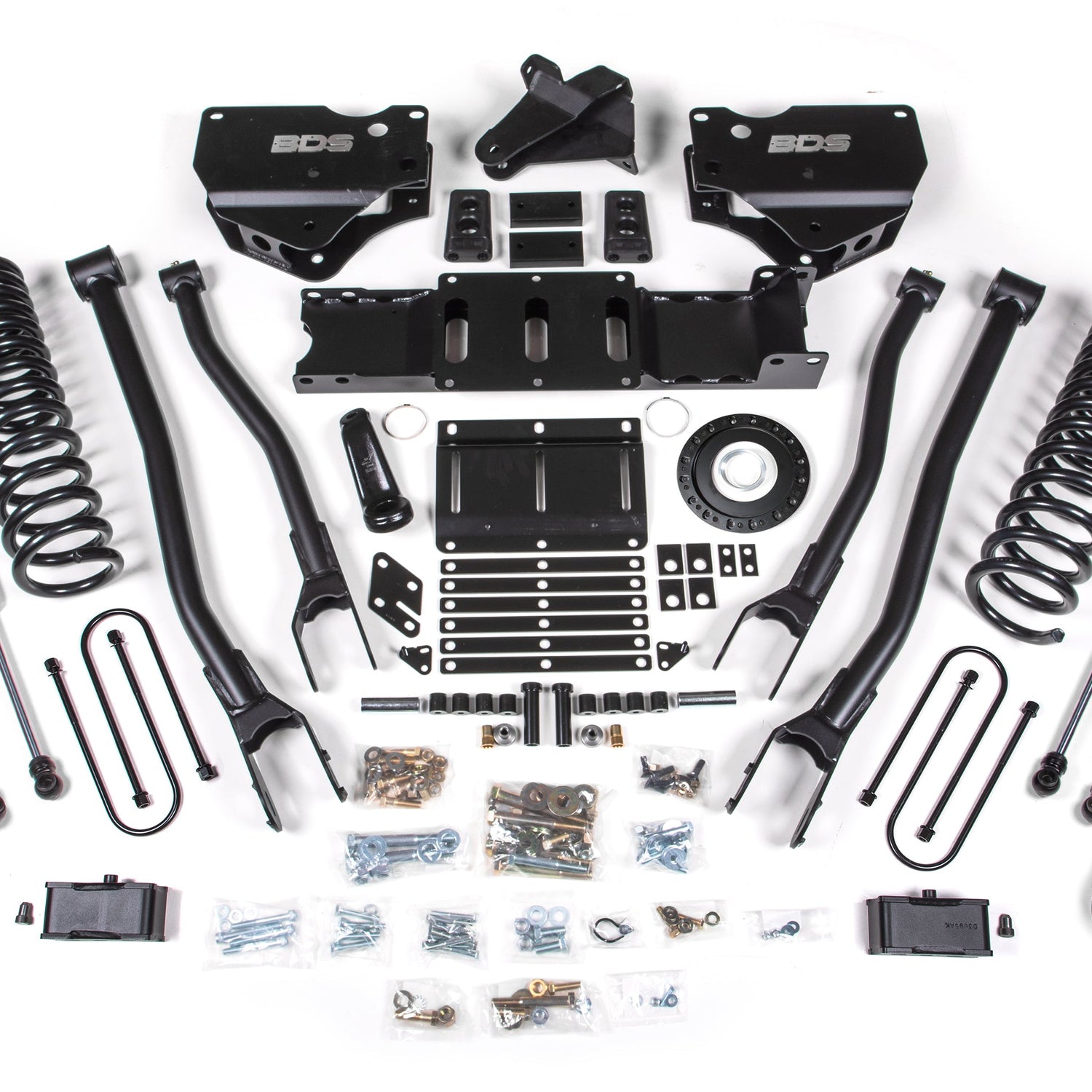 4-Inch Lift Kit w/ 4-Link for 2019-2024 Dodge Ram 3500 w/ Rear Air Ride 4WD Diesel