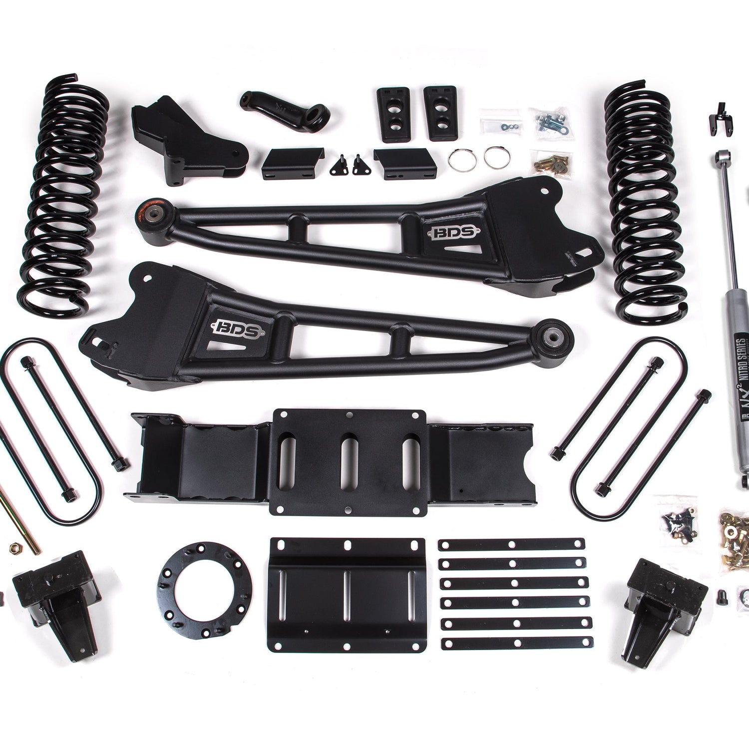 5.5-Inch Lift Kit w/ Radius Arm for 2019-2024 Dodge Ram 3500 w/ Rear Air Ride 4WD GAS