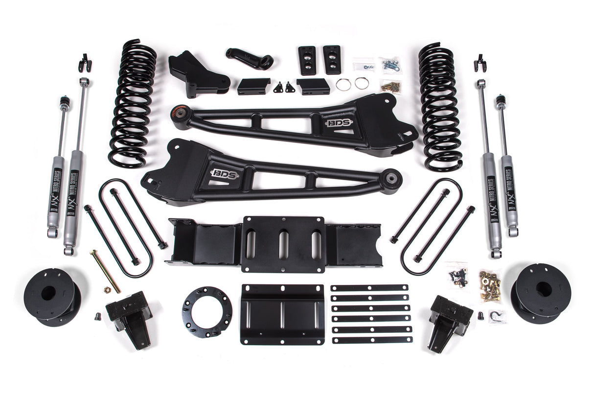 6-Inch Lift Kit w/ Radius Arm for 2019-2024 Dodge Ram 3500 w/ Rear Air Ride 4WD Diesel