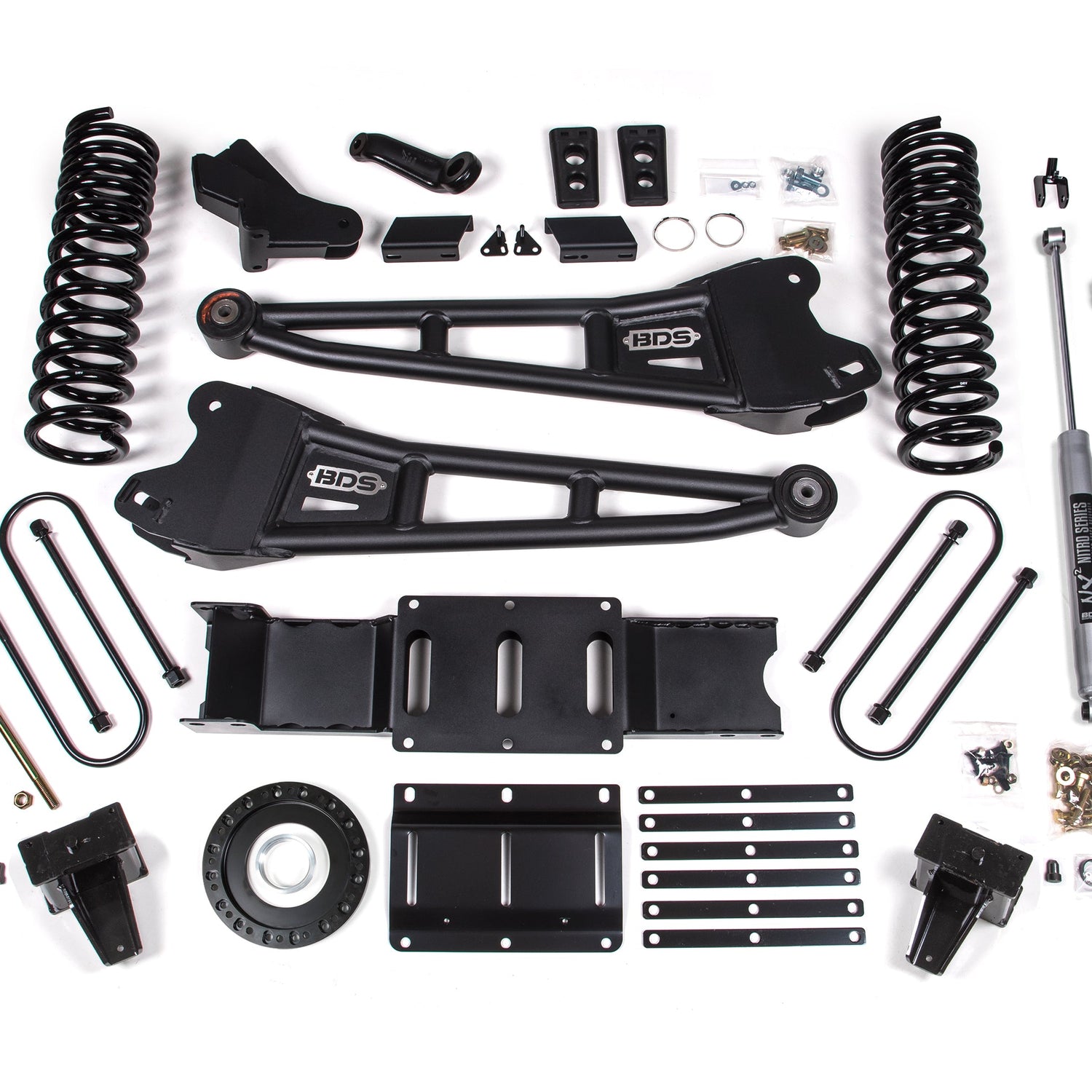 6-Inch Lift Kit w/ Radius Arm for 2019-2024 Dodge Ram 3500 w/ Rear Air Ride 4WD Diesel