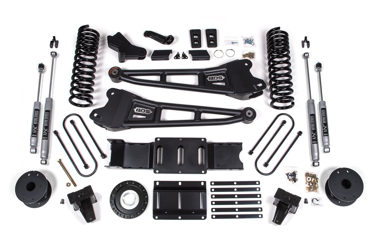6-Inch Lift Kit w/ Radius Arm for 2019-2024 Dodge Ram 3500 w/ Rear Air Ride 4WD Diesel