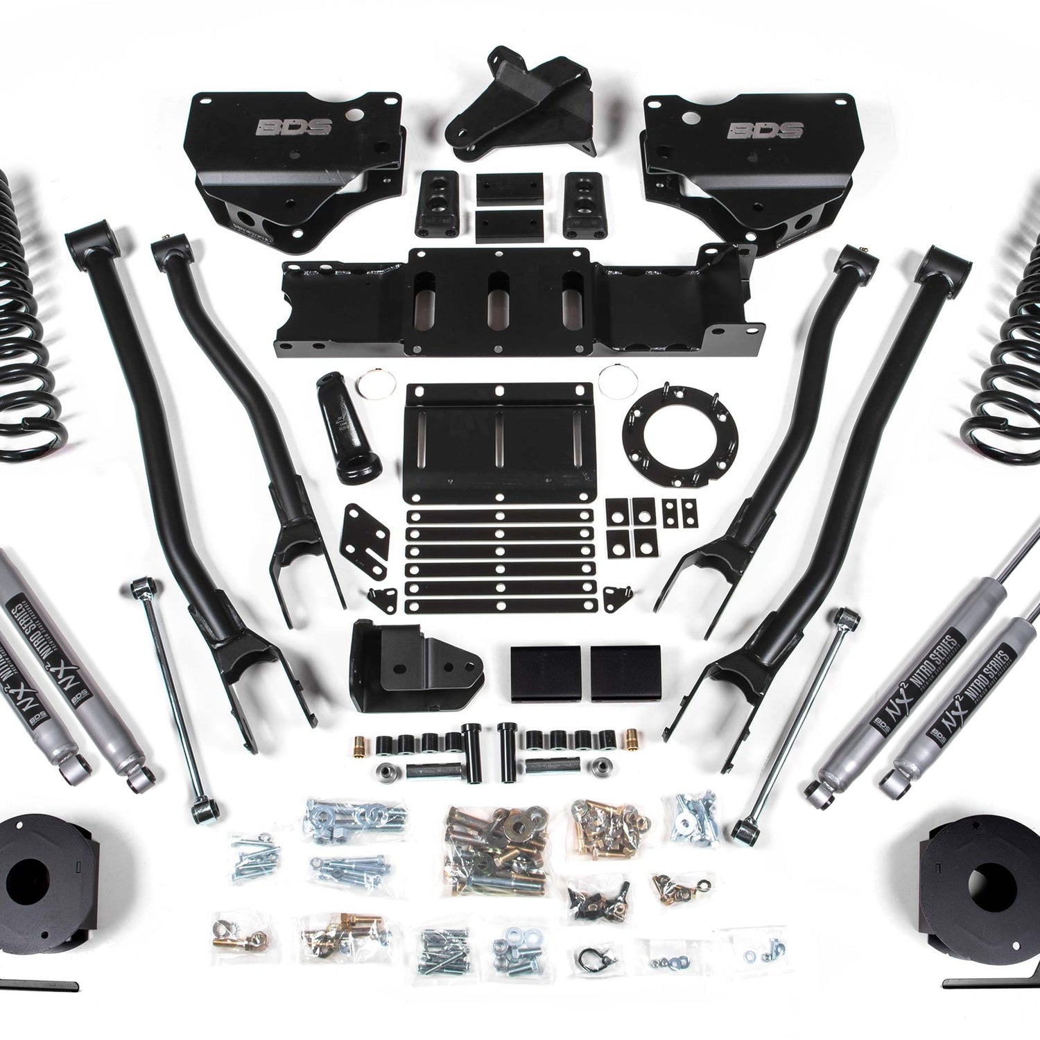 6-Inch Lift Kit w/ 4-Link for 2019-2024 Dodge Ram 2500 w/ Rear Air Ride 4WD Diesel
