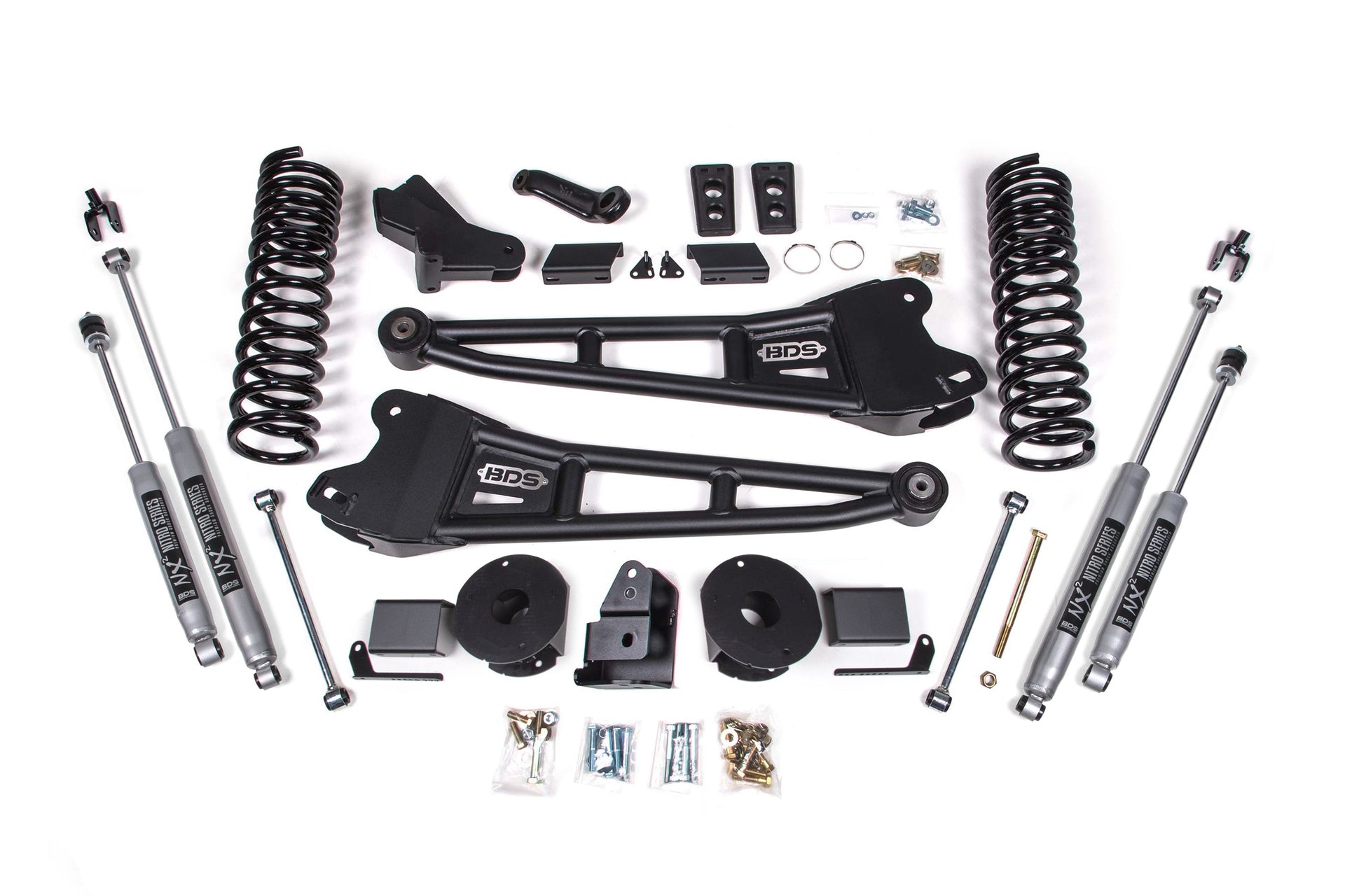 4-Inch Lift Kit w/ Radius Arm for 2014-2018 Dodge Ram 2500 w/ Rear Air Ride 4WD Diesel