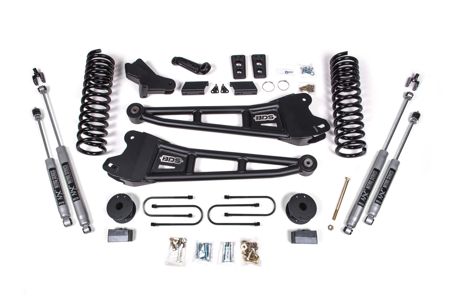 4-Inch Lift Kit w/ Radius Arm for 2013-2018 Dodge Ram 3500 w/ Rear Air Ride 4WD Gas