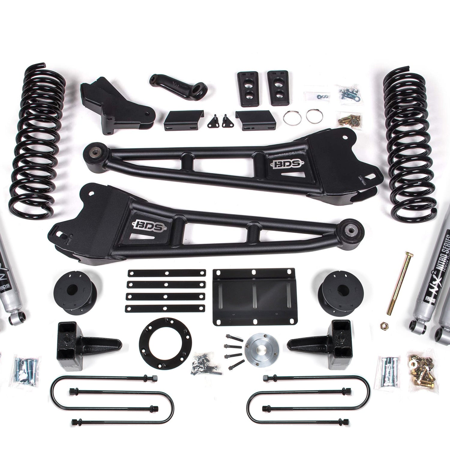 5.5-Inch Lift Kit w/ Radius Arm for 2013-2018 Dodge Ram 3500 w/ Rear Air Ride 4WD Gas