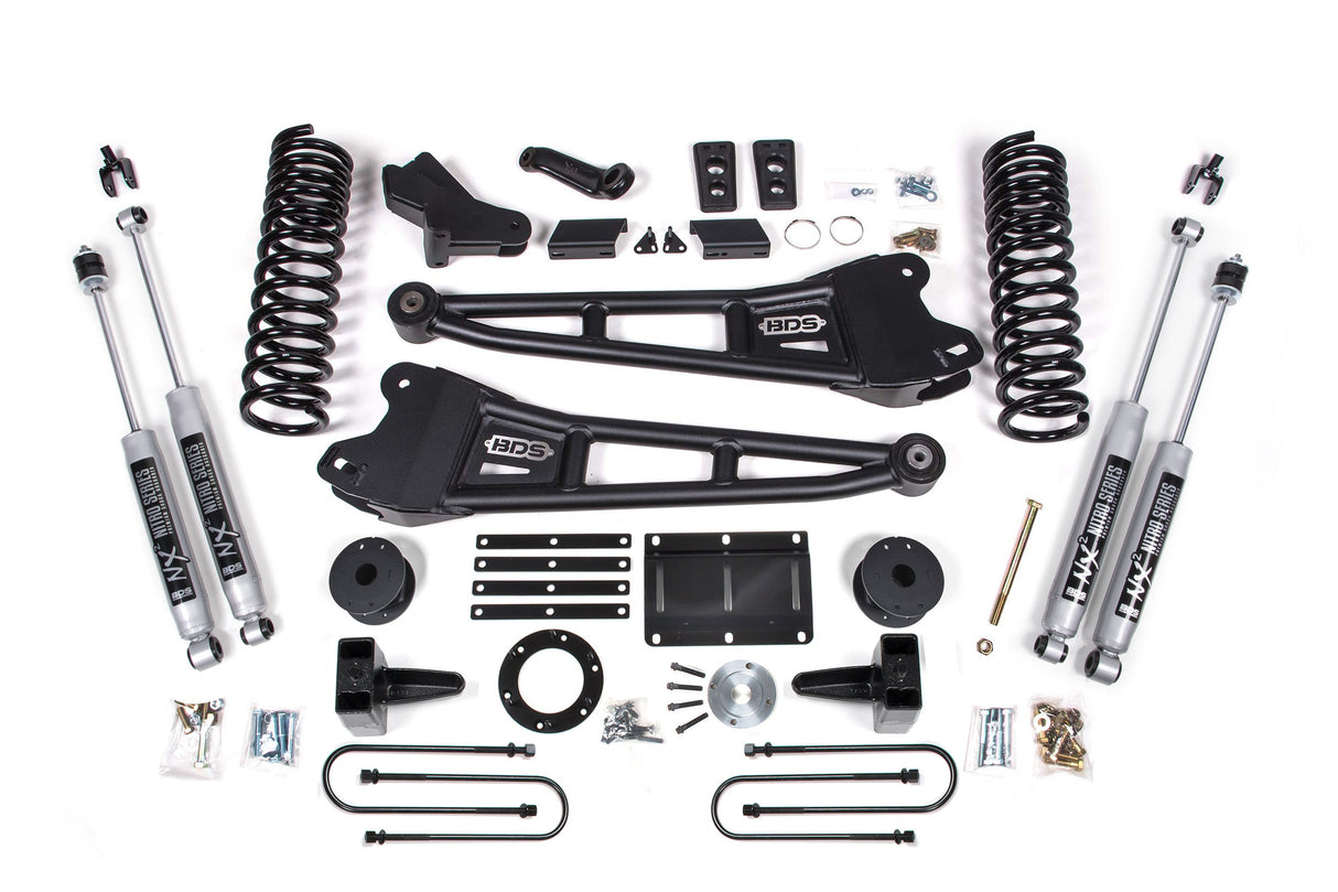 5.5-Inch Lift Kit w/ Radius Arm for 2013-2018 Dodge Ram 3500 w/ Rear Air Ride 4WD Gas