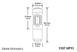 Diode Dynamics 1157 LED Bulb HP11 LED - Amber Four