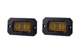 Diode Dynamics Stage Series 2 In LED Pod Pro - Yellow Flood Flush ABL (Pair)