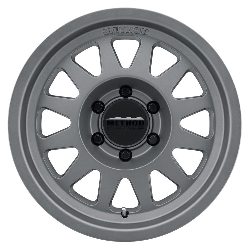 Method MR704 17x8.5 0mm Offset 6x135 87mm CB Matte Titanium Wheel