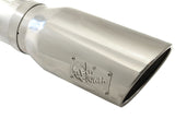 aFe Atlas 5in DPF-Back Aluminized Steel Exh Sys, Ford Diesel Trucks 08-10 V8-6.4L (td) Polished tip