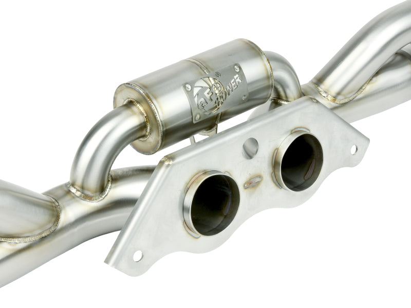 aFe Power MACHForce XP 304 Stainless Secondary Muffler Delete Pipe 14-19 Porsche 911 GT3 3.8L/4.0L