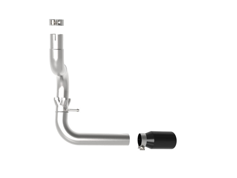 aFe 20-21 Jeep Wrangler Large Bore-HD 3in 304 Stainless Steel DPF-Back Exhaust System - Black Tip