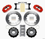 Wilwood Narrow Superlite 6R Front Hat Kit 14.00in Red 93-96 Mazda RX7
