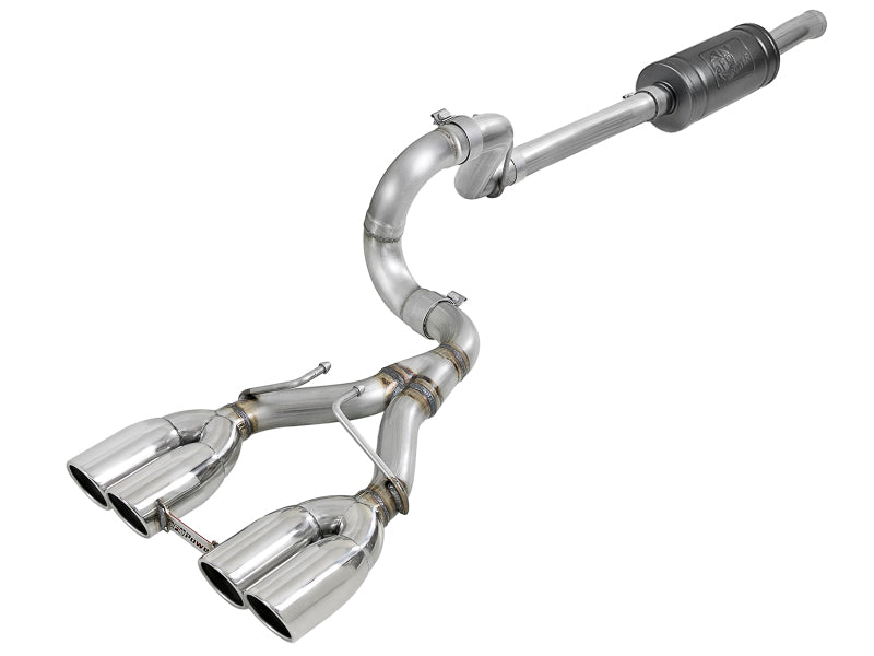 aFe Rebel Series 2.5in 304 SS Cat-Back Exhaust w/ Polished Tip 18-20 Jeep Wrangler (JL)