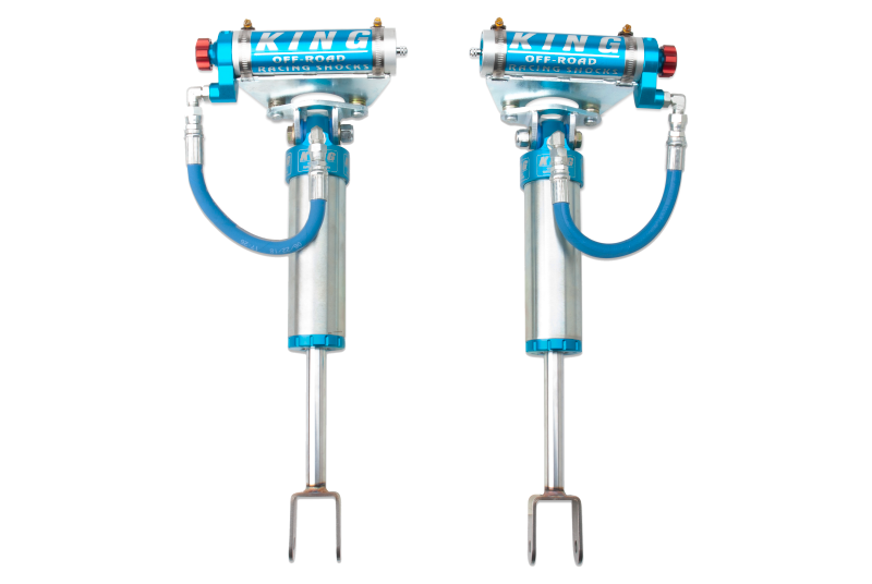King Shocks 2011-2026 Chevrolet Silverado 2500/3500/HD Front 2.5 Dia Remote Res Shock w/Adjuster (Pair)