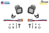 Diode Dynamics Stage Series C1 LED Pod - White SAE Fog Standard ABL (Pair)