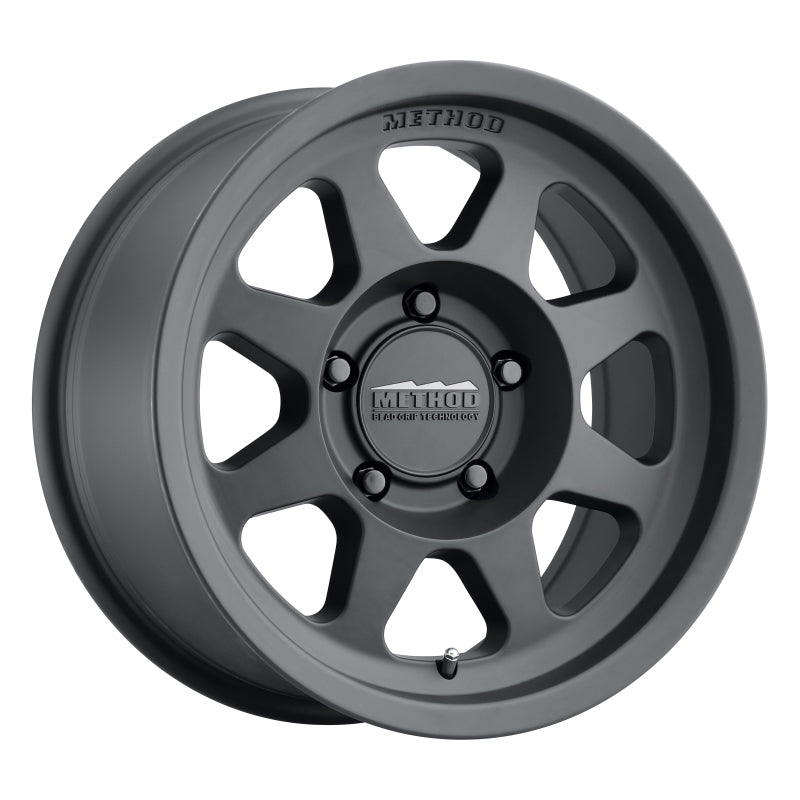 Method MR701 16x8 0mm Offset 5x120 72.6mm CB Matte Black Wheel