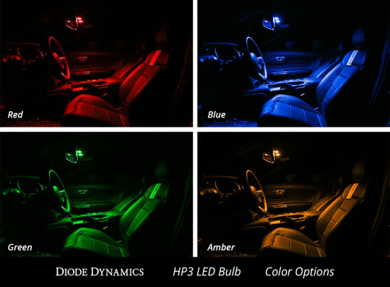 Diode Dynamics 194 LED Bulb HP3 LED Pure - White Set of 12