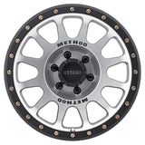 Method MR305 NV 18x9 0mm Offset 6x5.5 108mm CB Machined/Black Street Loc Wheel