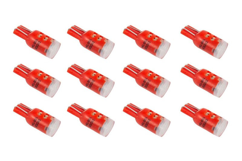 Diode Dynamics 194 LED Bulb HP5 LED - Red Set of 12