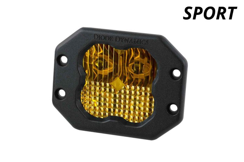 Diode Dynamics SS3 Sport ABL - Yellow Combo Flush (Single)