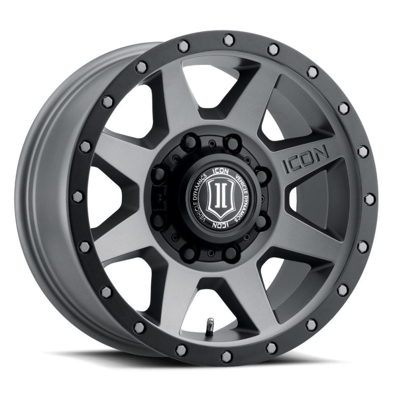 ICON Rebound HD | 18x9 | 12mm Offset | 8x180 | 124.2mm Hub | Titanium Wheel