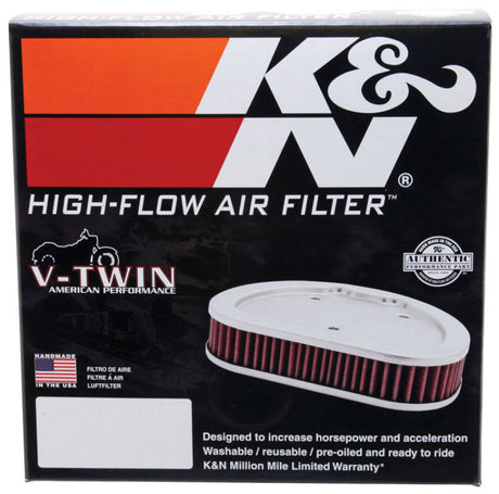 K&N Replacement Air Filter 1.625in H x 7.5in L for Harley-Davidson