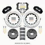 Wilwood Narrow Superlite 4R Rear Kit 14.00in Drilled 2007-up Jeep JK w/Lines
