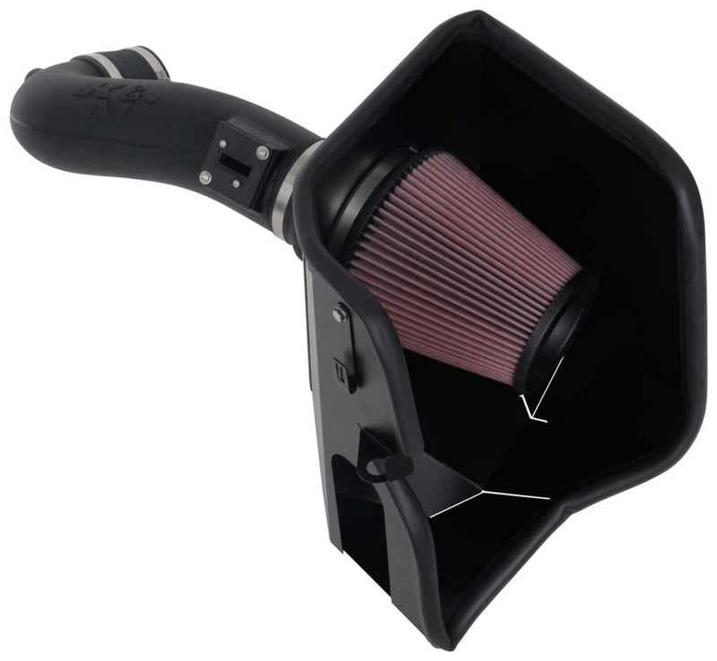 K&N 2019+ Chevrolet 1500 5.3L / 6.2L V8 F/I Aircharger Performance Intake System