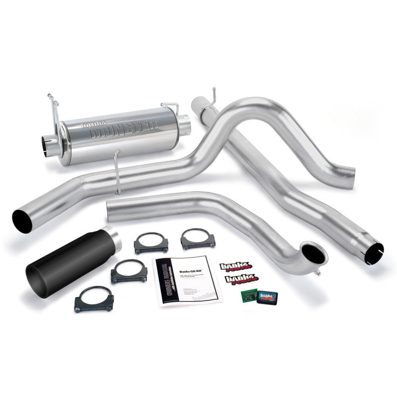 Banks Power 00-03 Ford 7.3L / Excursion Git-Kit - SS Single Exhaust w/ Black Tip