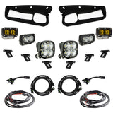 Baja Designs 21-22 Ford Bronco w/Steel Bumper S2 SAE Pro Fog Pocket Light Kit - Amber