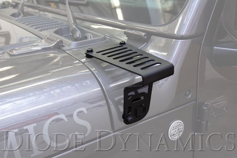 Diode Dynamics 18-21 Jeep JL Wrangler/Gladiator SS3 Cowl LED Bracket K