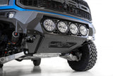 Addictive Desert Designs 17-20 Ford F-150 Raptor Bomber Front Bumper w/ 4 Rigid 360 6in Round Mounts