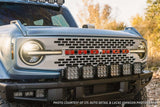 Diode Dynamics Bronco SS5 6-Pod CrossLink Grille Lightbar Kit Sport - White Combo