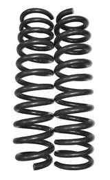 A pair of black progressive rate springs designed for the Ford Raptor F150 GEN 1 (2010 - 2014).