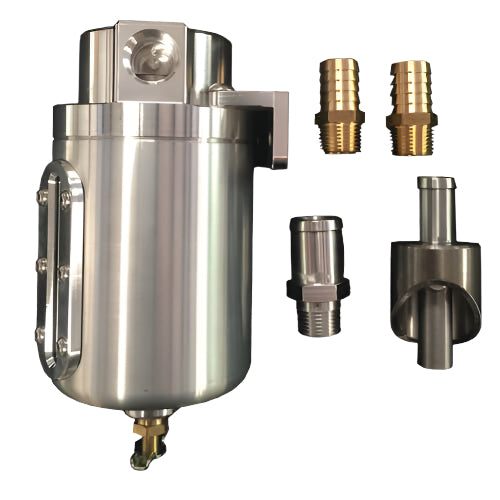 NO LIMIT FABRICATION - Catch Can Kit w/Venturi - FORD